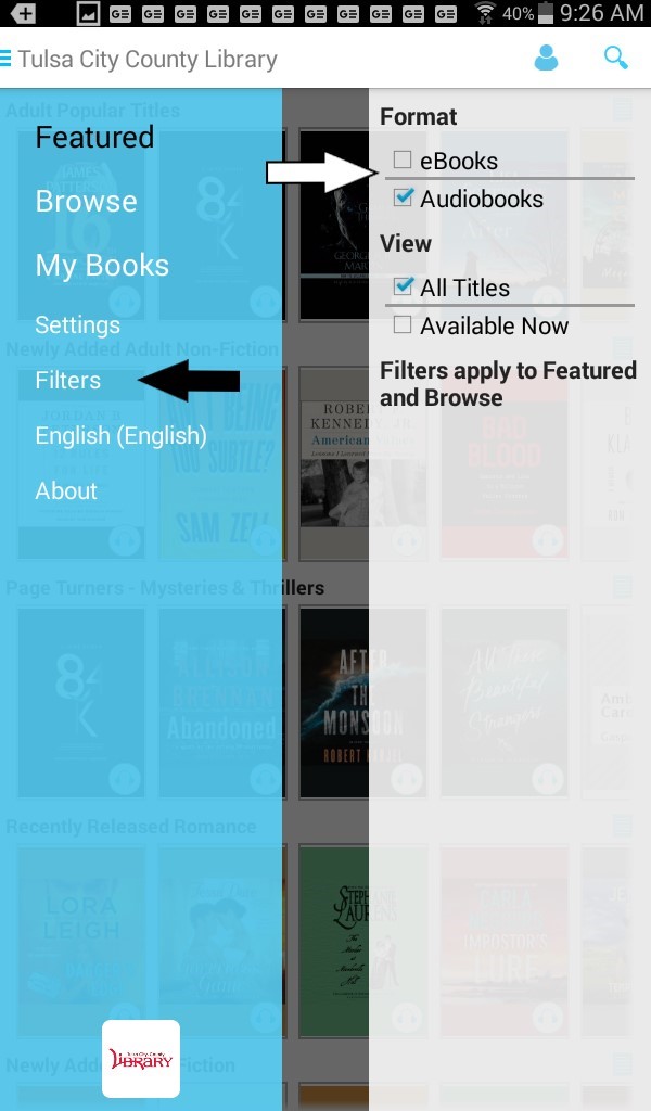 CloudLibrary Help Tulsa Library